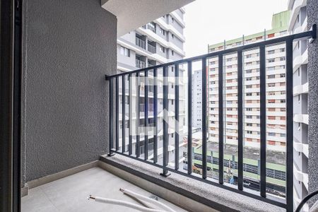 Sala/Cozinha - Varanda de apartamento para alugar com 1 quarto, 26m² em Pinheiros, São Paulo