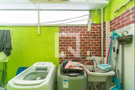 VIsta da Sala de apartamento à venda com 2 quartos, 52m² em Vila Scarpelli, Santo André