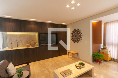 Sala de apartamento à venda com 4 quartos, 137m² em Lourdes, Belo Horizonte