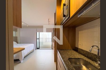Cozinha de kitnet/studio à venda com 1 quarto, 31m² em Vila Mariana, São Paulo