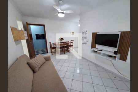 Sala de apartamento para alugar com 1 quarto, 67m² em Cidade Ocian, Praia Grande