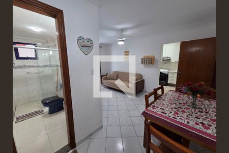 Sala de apartamento para alugar com 1 quarto, 67m² em Cidade Ocian, Praia Grande