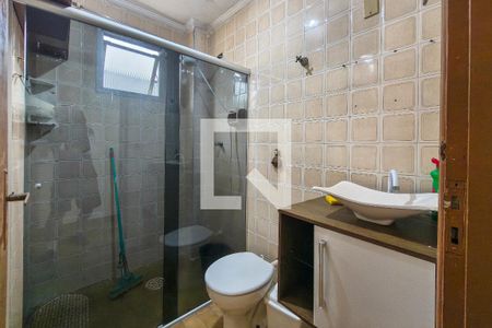 Banheiro  de apartamento para alugar com 1 quarto, 35m² em Vila Tupi, Praia Grande