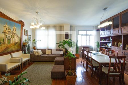 SALA de apartamento à venda com 3 quartos, 137m² em Santo Agostinho, Belo Horizonte