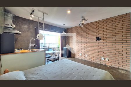 Quarto/cozinha/Área de serviço  de apartamento para alugar com 1 quarto, 29m² em Barra Funda, São Paulo