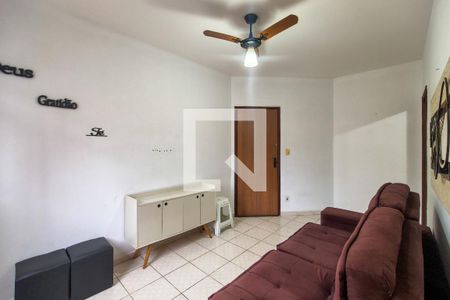 Sala de apartamento para alugar com 1 quarto, 47m² em Canto do Forte, Praia Grande