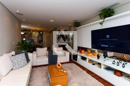 Sala  de apartamento à venda com 3 quartos, 126m² em Paraíso do Morumbi, São Paulo