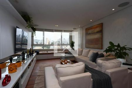 Sala  de apartamento à venda com 3 quartos, 126m² em Paraíso do Morumbi, São Paulo
