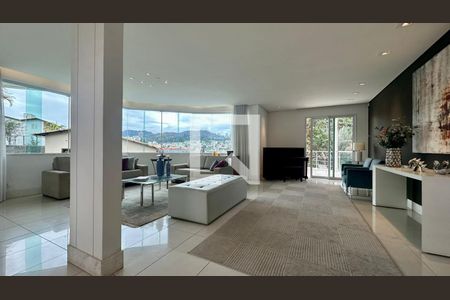 Sala  de casa à venda com 5 quartos, 438m² em São Bento, Belo Horizonte