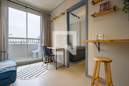 Sala/Cozinha de apartamento à venda com 1 quarto, 25m² em Pinheiros, São Paulo