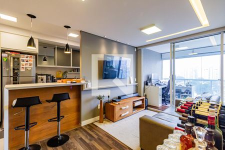 Sala/Cozinha de apartamento à venda com 2 quartos, 67m² em Brooklin, São Paulo