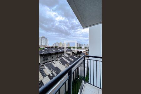Varanda da Sala de apartamento para alugar com 1 quarto, 28m² em Brás, São Paulo