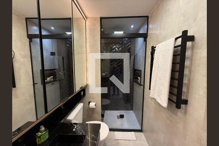 Banheiro social de kitnet/studio à venda com 1 quarto, 35m² em Consolação, São Paulo