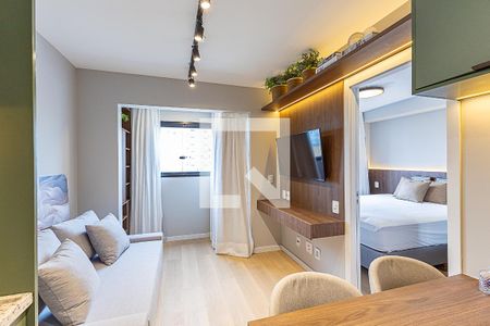 Sala de apartamento para alugar com 1 quarto, 25m² em Vila Nova Conceição, São Paulo