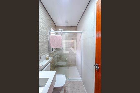Banheiro da Suíte 1 de casa de condomínio à venda com 3 quartos, 182m² em Penha de França, São Paulo