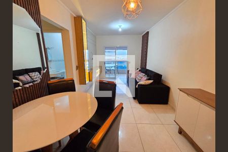 Sala de apartamento para alugar com 2 quartos, 75m² em Canto do Forte, Praia Grande