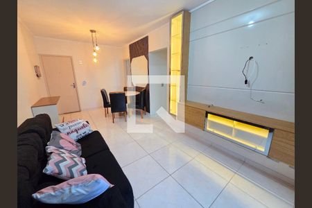 Sala de apartamento para alugar com 2 quartos, 75m² em Canto do Forte, Praia Grande