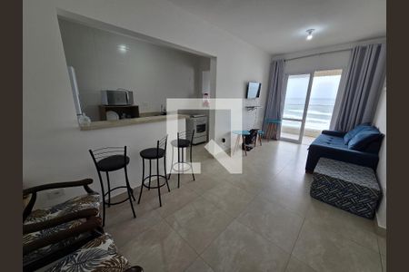 Sala de apartamento para alugar com 1 quarto, 50m² em Vila Caiçara, Praia Grande