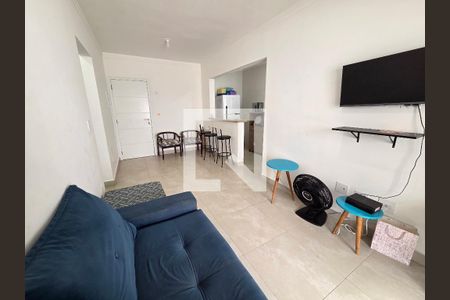 Sala de apartamento para alugar com 1 quarto, 50m² em Vila Caiçara, Praia Grande