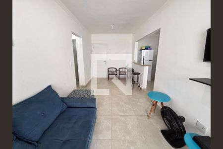 Sala de apartamento para alugar com 1 quarto, 50m² em Vila Caiçara, Praia Grande