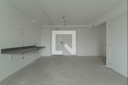 Sala - Cozinha Integrada de apartamento para alugar com 1 quarto, 48m² em Vila Cordeiro, São Paulo
