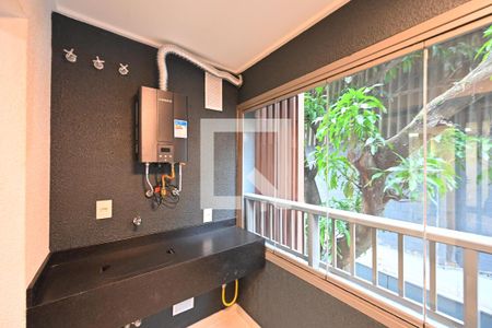 Varanda/Lavanderia de kitnet/studio à venda com 1 quarto, 32m² em Vila Clementino, São Paulo