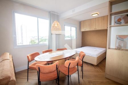 Sala de Jantar de kitnet/studio para alugar com 1 quarto, 35m² em Santo Amaro, São Paulo