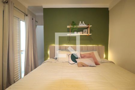Quarto 1 suíte de casa à venda com 3 quartos, 120m² em Vila Scarpelli, Santo André