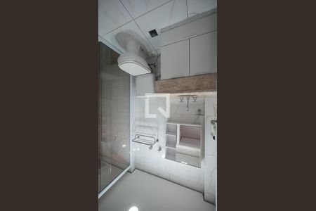 Banheiro Social de kitnet/studio para alugar com 1 quarto, 44m² em Centro, Santo André