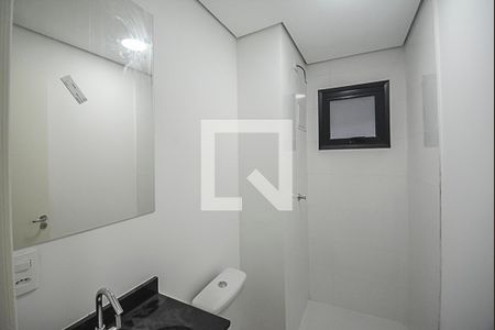 Banheiro de kitnet/studio para alugar com 1 quarto, 33m² em Rudge Ramos, São Bernardo do Campo