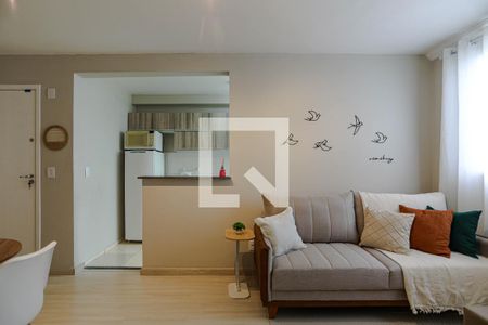Sala de apartamento para alugar com 2 quartos, 48m² em Vila Mogilar, Mogi das Cruzes