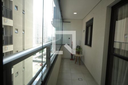Varanda da sala  de apartamento para alugar com 2 quartos, 55m² em Centro, São Bernardo do Campo