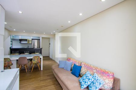 Sala de apartamento à venda com 2 quartos, 70m² em Vila Valparaíso, Santo André