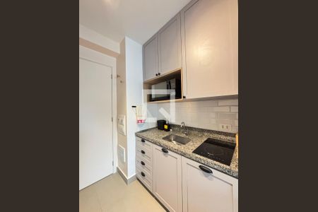 Sala/Cozinha de apartamento para alugar com 1 quarto, 27m² em Vila Olímpia, São Paulo
