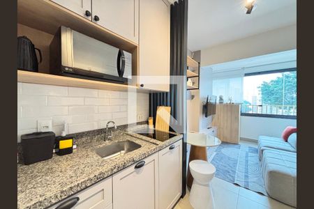 Sala/Cozinha de apartamento para alugar com 1 quarto, 27m² em Vila Olímpia, São Paulo