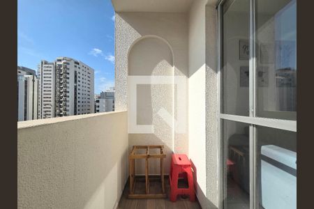 Varanda de apartamento à venda com 1 quarto, 48m² em Indianópolis, São Paulo