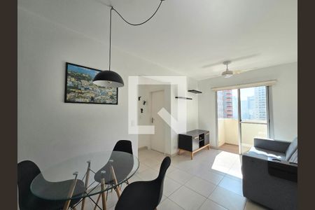 Sala de apartamento à venda com 1 quarto, 48m² em Indianópolis, São Paulo