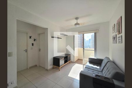 Sala de apartamento à venda com 1 quarto, 48m² em Indianópolis, São Paulo