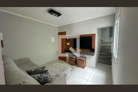 Sala de apartamento à venda com 2 quartos, 110m² em Jardim Santo Antônio, Santo André