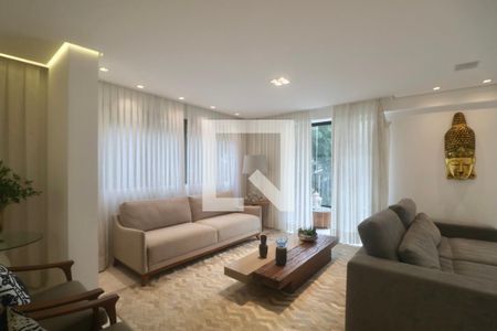 Sala de apartamento para alugar com 5 quartos, 360m² em Centro, Guarujá