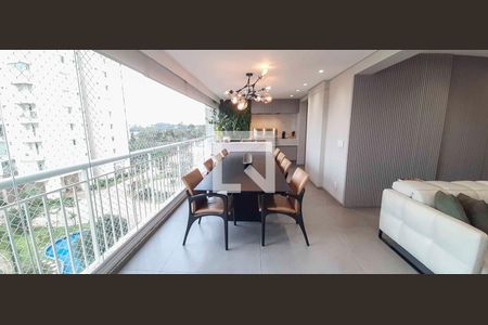 Varanda Gourmet de apartamento à venda com 3 quartos, 171m² em Jardim Arpoador, São Paulo