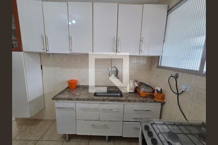 Cozinha de apartamento para alugar com 1 quarto, 87m² em Vila Caiçara, Praia Grande