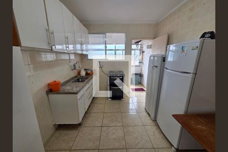 Cozinha de apartamento para alugar com 1 quarto, 87m² em Vila Caiçara, Praia Grande
