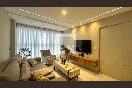 Sala  de apartamento à venda com 3 quartos, 85m² em São Pedro, Belo Horizonte