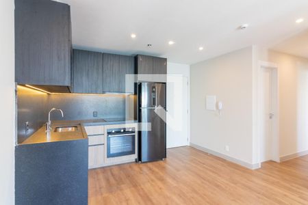 Sala/Cozinha de apartamento para alugar com 2 quartos, 62m² em Indianópolis, São Paulo