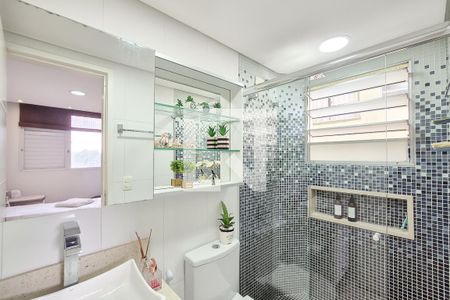 Banheiro da Suíte de apartamento para alugar com 3 quartos, 75m² em Paulicéia, São Bernardo do Campo