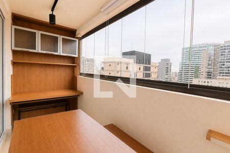 Varanda e Vista de apartamento à venda com 1 quarto, 34m² em Consolação, São Paulo