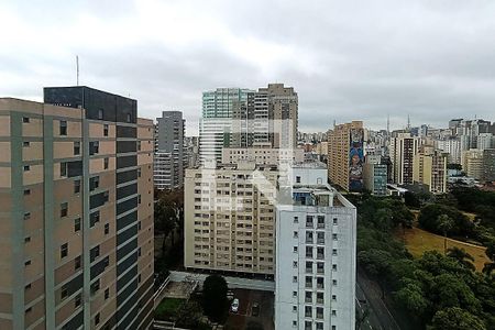 Varanda e Vista de apartamento à venda com 1 quarto, 34m² em Consolação, São Paulo