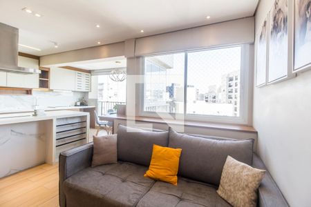 Sala  de apartamento à venda com 1 quarto, 50m² em Alphaville Empresarial, Barueri