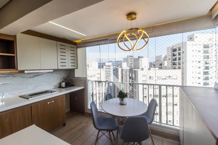 Varanda gourmet de apartamento à venda com 1 quarto, 50m² em Alphaville Empresarial, Barueri